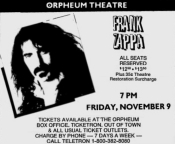 09/11/1984Orpheum theater, Boston, MA